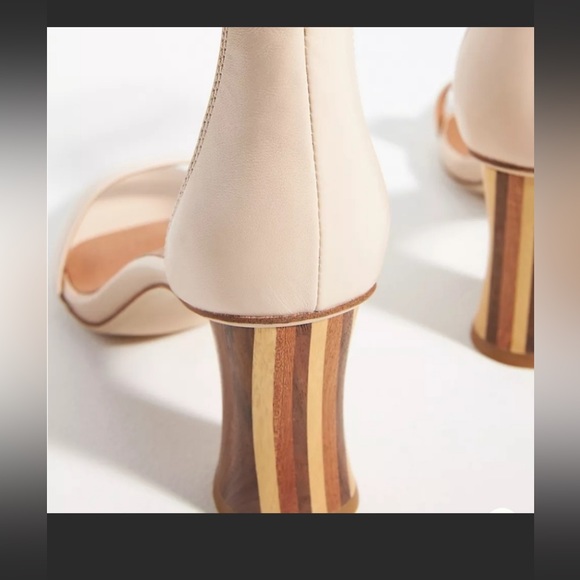 Jeffrey Campbell Striped wood heel  & Leather upper, NWT in Box Sz 9.5; awesome! - Picture 6 of 11